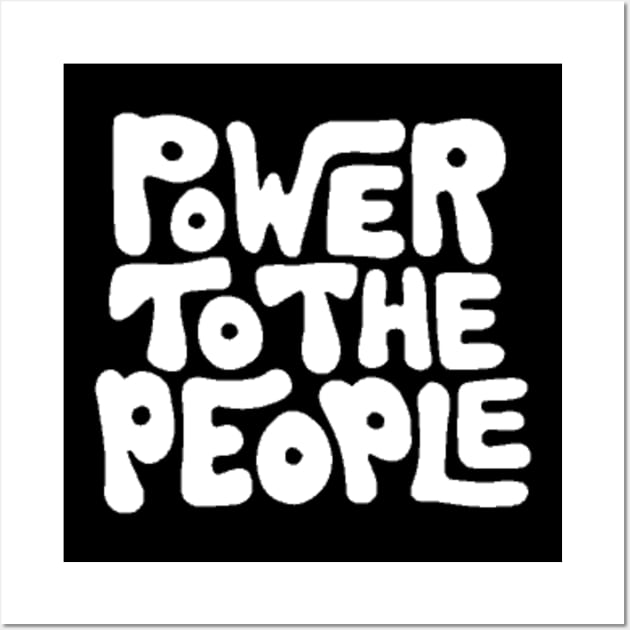 Power To the People, Black History, Black Lives Matter Wall Art by UrbanLifeApparel